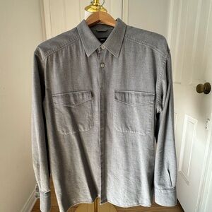 BOSS Hugo Boss Relaxed Fit Grey Button-Down Shirt